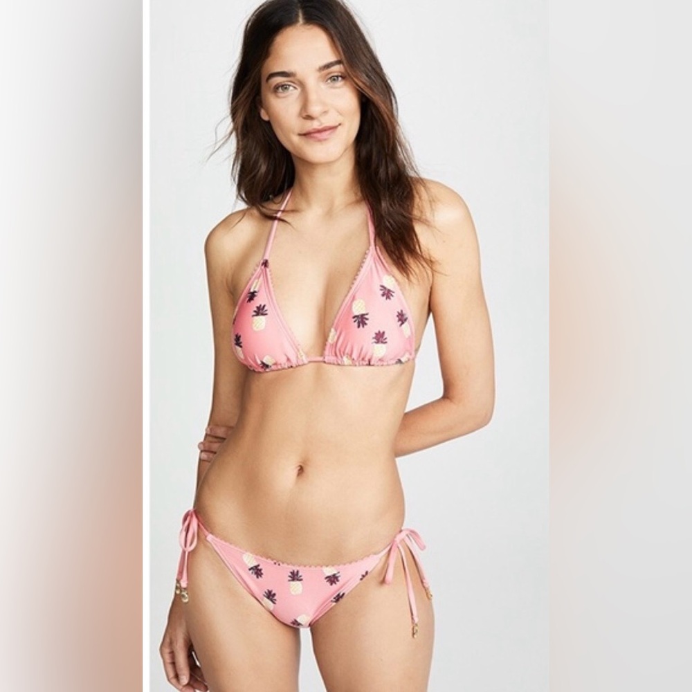 NWT Kate spade Pink Floral Bikini Top and bottom set